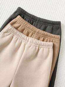 Cozy Pixies 6pcs Baby Boy Soft Knit Jacquard Crew Neck Long Sleeve Sweatshirt And Elastic Waist Pants Set Baby Set Autumn Winter Season Neutral Baby Clothes Mocha Baby Clothes Baby Boy Winter Sets Baby Casual Sets - Multicolor - View 5