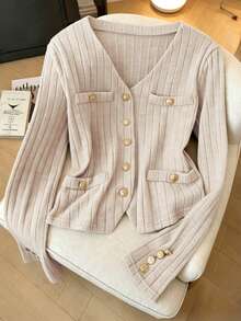 Regalyn Conjunto de 2 piezas de top de manga larga acanalado y pantalones para mujer de talla grande