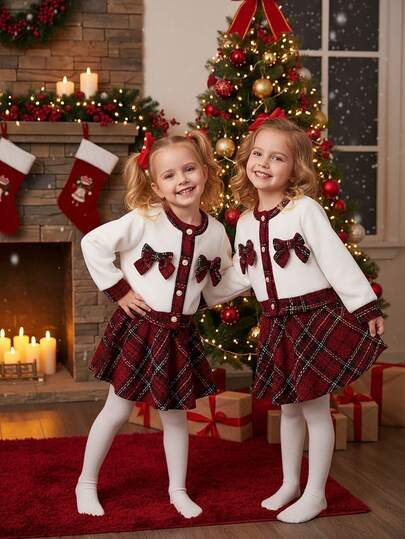 SHEIN Neuer modischer, vielseitiger Alltags-Mädchen-Outfit mit Schmetterling für Herbst/Winter