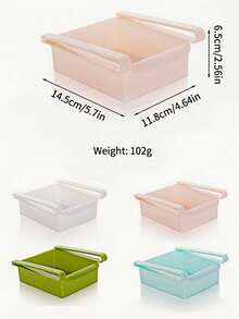 1pc Random Color Food Storage Container, Stackable Leakproof Plastic Box For Snacks, Meal Prep & Pantry Organization - Multicolor - View 9
