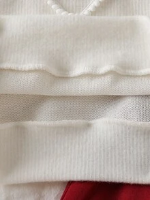 Genkimix Kids 2pcs/Set Tween Girl Christmas Autumn/Winter Korean Fashion Chic Girls Outfit, Bow Decor Sweet Round Neck Long Sleeve Top + Pleated Skirt 2 Pieces - Red - View 8