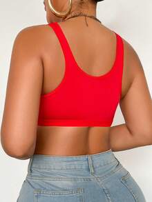 1 Stück Weihnachts-Spitzen-Patchwork Vorderverschluss Drahtloser BH Damen Wäsche BH