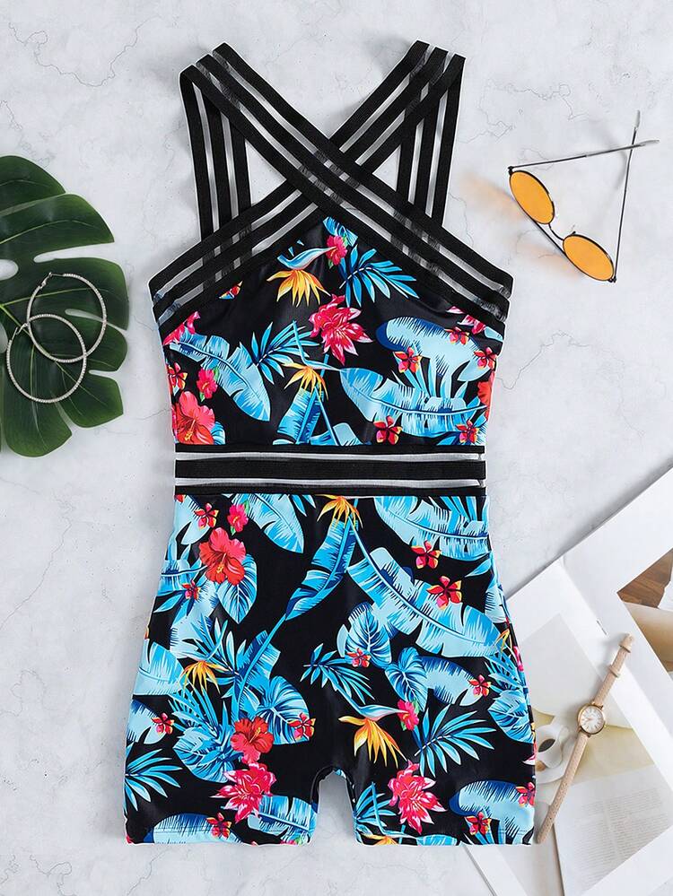 Vestido casual de una pieza con estampado para mujer