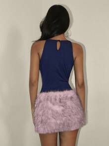 EgrlEra 女士性感蓬松低腰迷你裙 - 彩色 - 查看 2