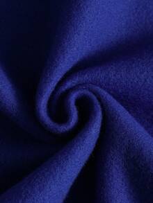 Aesthetic Post 男士时尚休闲学院风印花长袖夹克，蓝色棒球夹克 - 藍白色 - 查看 6