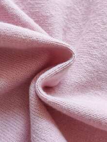 Vintaside Kids 2件套女童可爱花卉针织套装、上衣和裤子 - 粉色 - 查看 7