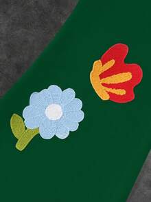 Manfinity EMRG 男士休闲图案印花抽绳宽松运动裤 - 綠色 - 查看 2