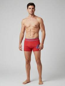 Men Trunks - Red - View 1