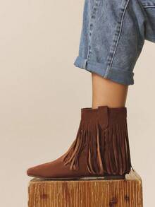 Styleloop Women's Over-The-Knee Boots, Y2K Style, Punk Rock, Biker, Cool Girl, Suitable For Halloween, Christmas, Party Occasions - Camel - View 2