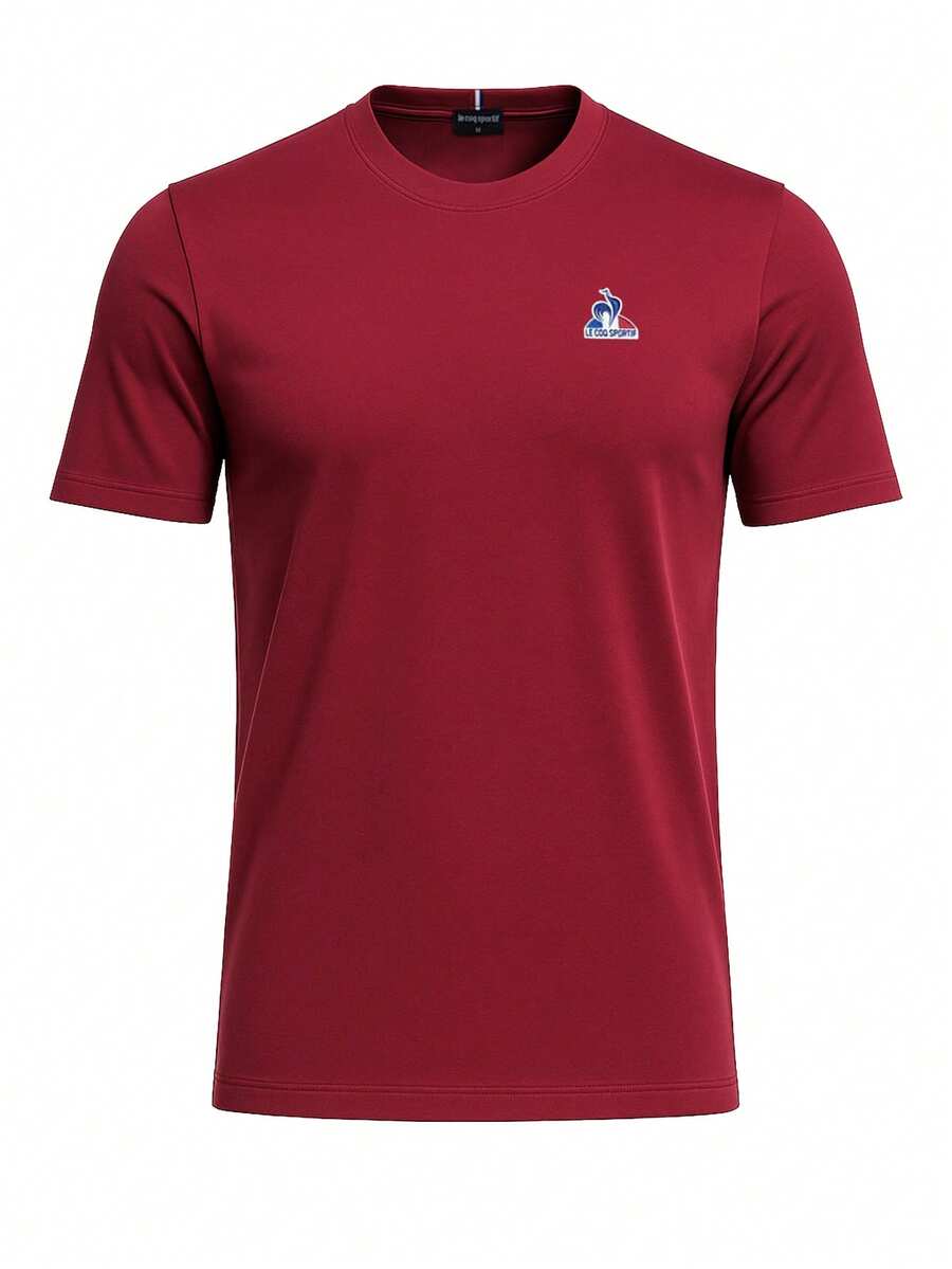 Le Coq Sportif Essentiels Men's T-Shirt Red - Burgundy - View 1