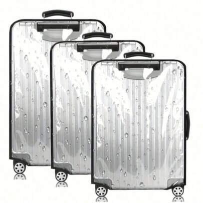 1/3Pcs Luggage Protective Cover Transparent Thickened Wear-Resistant Waterproof Trolley Case Cover Travel Leather Case Cover