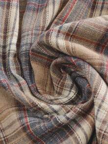 Linhara 大码女式休闲圆领长袖连衣裙，适合户外、日常穿着、乡村、秋冬 - 彩色 - 查看 5