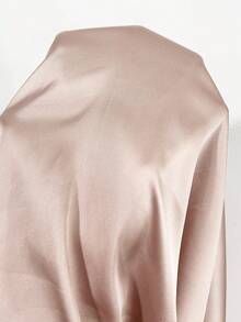 Modelyn 纯色缎面褶裥蝴蝶结修身优雅衬衫，日常及正式场合皆宜。 - 香檳色 - 查看 7
