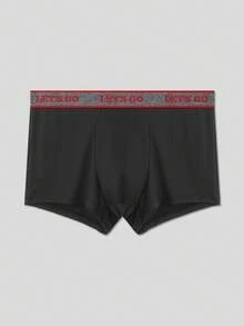 SHEIN 5pcs/Set Men's Simple Printed Boxer Briefs - Multicolor - View 4