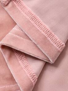 DAZY Váy dài vừa phải lót nhiệt đuôi cá phối ren chắp vá thời trang thu đông dành cho nữ - Hồng - Xem 10