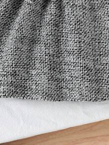 SHEIN Playful Pals 女婴蝴蝶结装饰时尚夹克和拼色拼布连衣裙套装，秋冬