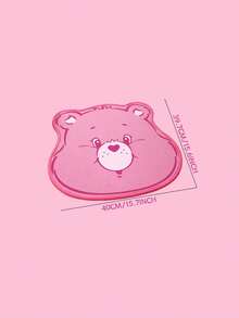Care Bears X PETSIN 1PC Pet Cat Dog Universal Pink Bear Cartoon Cute Pattern Printed Plush Warm And Comfortable Dog Sleeping Mat - Bear head floor mat - View 10