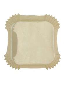 50/100 件，一次性空气炸锅内胆，适用于双空气炸锅，空气炸锅配件，防油，防水，烘焙用羊皮纸 | 矩形 | （8.6 英寸 - 棕色）