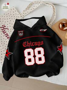 Slaydiva Plus Size Women Black Graphic Sweatshirt, Fit For Hip Hop, Streetwear/Winter Sweatshirts Y2k Custom Sweatshirt - Multicolor - View 2