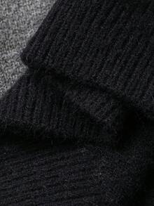 DAZY Baby Boy Striped Polo Neck Long Sleeve Casual Sweater, Autumn/Winter - Grey - View 9