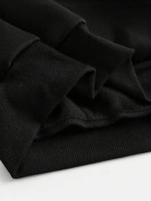 SHEIN Girlism 2pcs/Set Teen Girls Casual Street Style Heart & Face Graffiti Print Loose Fit Hoodie Sweatshirt And Flare Pants, Suitable For Autumn/Winter, Suitable For Home, Outings, Street Photography