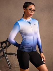 Powerista Women's Autumn Cycling Gradient Fitted Sports Jacket