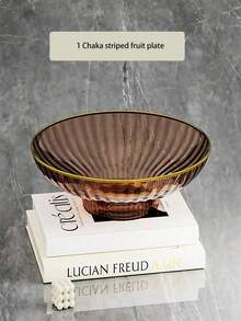 New Pedestal Fruit Bowl, Home Living Room Coffee Table Candy Snack Dried Fruit Tray, Large Capacity Luxury New Year Display Plate - Multicolor - View 7