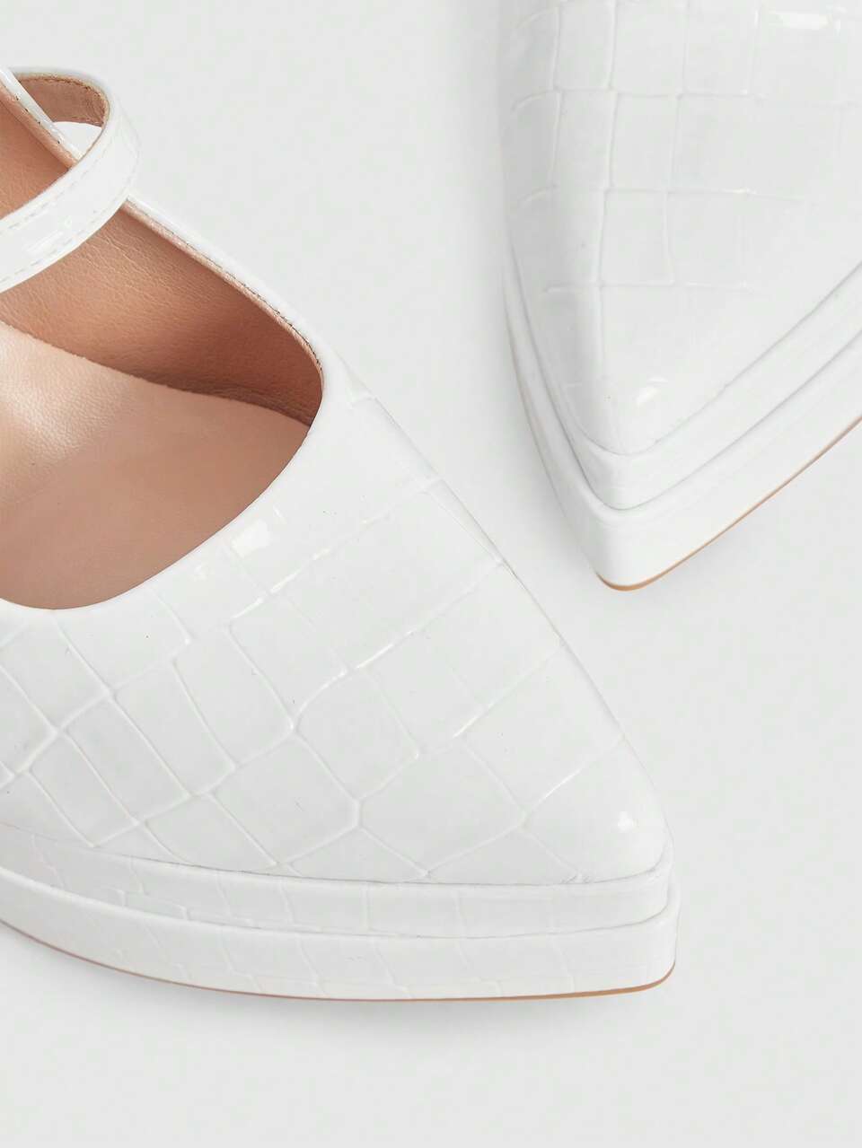 CUCCOO LuxiPop Women Shoes Fashion Elegant Party White Platform High Heels Music Festival Wear Halloween Christmas Party Nightclub Style