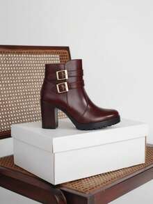 Women Ankle Boots & Booties - Brown - View 1