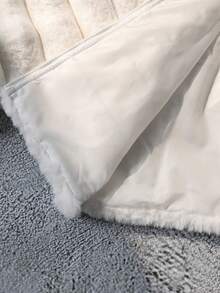 SHEIN Casual Fashion Loose Fit Plush Hooded Jacket For Teen Girl Comfortable For Autumn/Winter Daily Wear, Commuting, Outing, Party, Photo Shoot - White - View 8