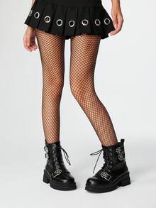 ROMWE Grunge Punk 女式深色哥特式/朋克系带星星装饰厚底粗跟踝靴，Y2K 派对礼服靴配腰带扣，2025 骑士靴适合所有季节，万圣节