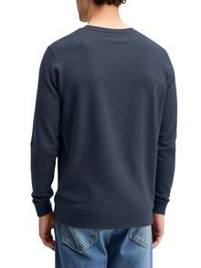 Essential Men's Crew Sweater Navy Blue - Navy - View 2