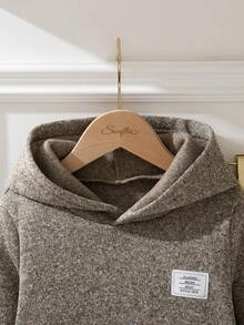 Souflis Ensemble 2 pièces style vintage pour garçons de 4 à 7 ans, comprenant un sweat-shirt à capuche à fleurs et un pantalon en velours côtelé. Tissu doux, design élégant, convient pour l'école, les tenues décontractées, une tenue confortable et pour l'automne/l'hiver