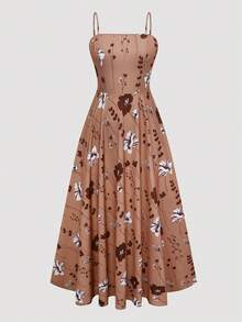 Franclia 大码女式碎花雪纺连衣裙搭配优雅开衫套装，夏季