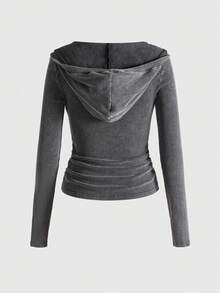 ROMWE Grunge Punk 复古水洗做旧圆领短袖图案 T 恤，带口袋，适合夏季海滩、毕业典礼、复活节、音乐会、纳什维尔度假 - 黑色 - 查看 2