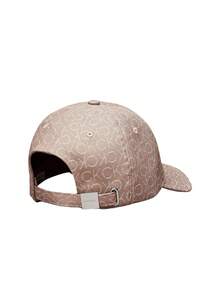 Calvin Klein Logo Jacquard Women's Baseball Cap Beige - Beige - View 3
