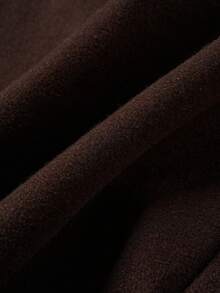 Airaco Falda de unicolor versátil y casual, otoño/invierno - Marrón Chocolate - Ver 6