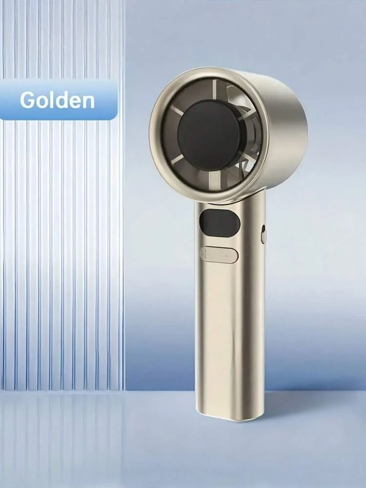 1 pieza Ventilador mini turbo multicolor recargable por USB, ventilador de mano portátil de alta velocidad con flujo de aire potente para uso al aire libre - Multicolor - Añade 7