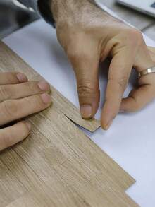 Mini House Wood Grain Floor, Realistic Model Wood Grain Floor Tiles, Miniature Herringbone/Parquet Floor, Doll House Wood Floor, Micro Landscape Floor Tile Decor, Dollhouse Toy Floor Accessories & Photography Props - Multicolor - View 3