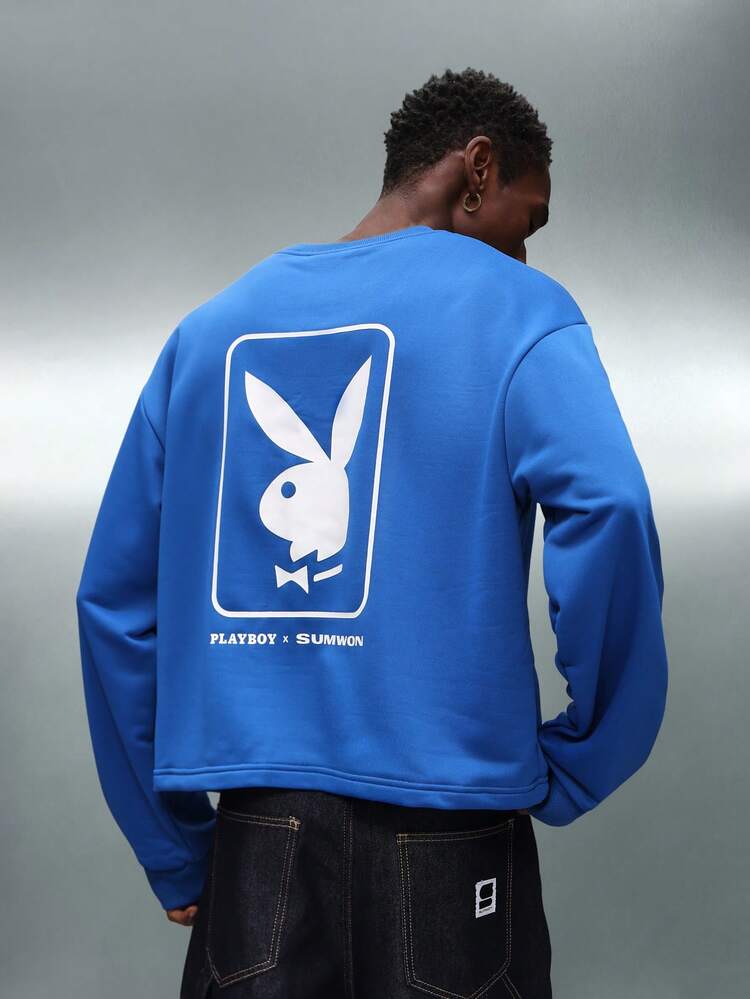 PLAYBOY X SUMWON Long Sleeve Sweatshirt With Logo