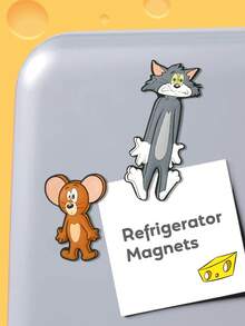 TOM & JERRY X SHEIN Magnet Kulkas Berbentuk Hewan yang Menarik, Dekorasi Bagus untuk Kulkas, Pembuka Botol, Cocok untuk Dapur dan Papan Tulis Kantor - MultiWarna - View 4
