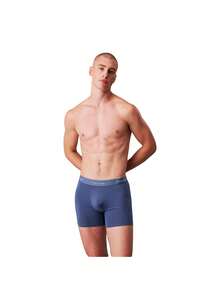 Calvin Klein 3 Pack Men's Boxer Briefs - Blue and Grey and Red - View 2
