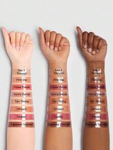 SHEGLAM Power Bouquet Lip Gloss -Sunny Sands Shiny Tinted Moisturizing Lip Gloss Plumping Non-Sticky Lip Oil Repairing Gardenia Extract Lip Care Brown Lip Gloss Brand Beauty Makeup Face Paint Cosmetic For Women Girls Perfect For Fall Winter Ideal For Y2K Fancy Fashion Suitable For Birthday Christmas Present Party Ready Best Color - Sunny Sands - Xem 6