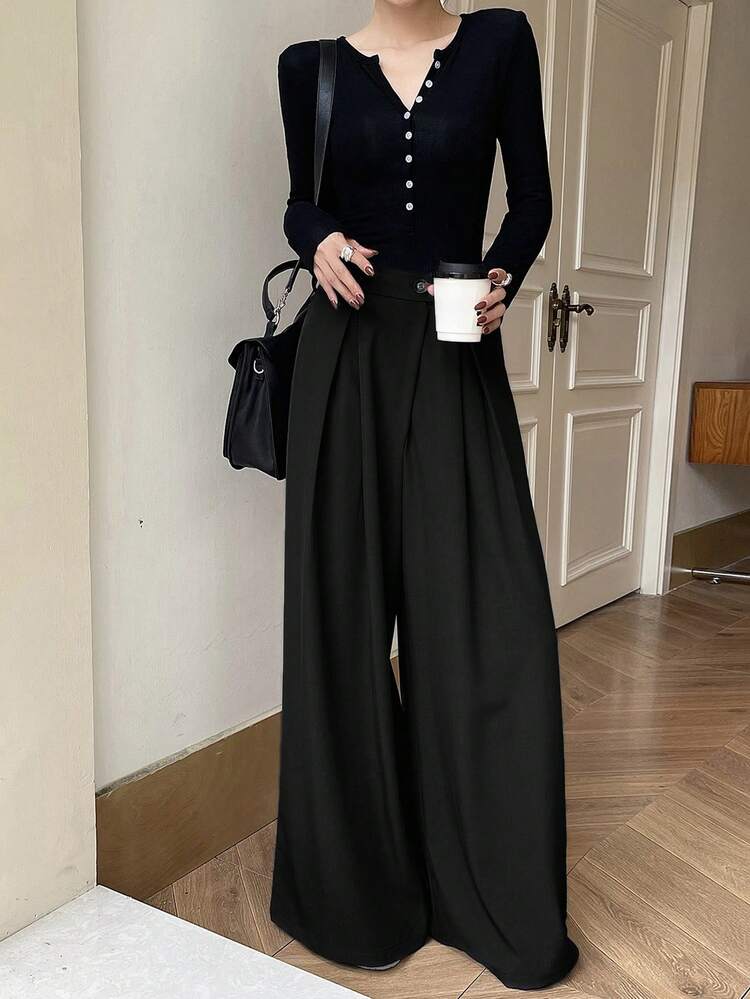 Women's Tall/Long Loose Casual Wide Leg Pants