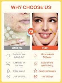 Parche de estrella amarilla SlowSunday para imperfecciones, con diseño de estrella amarilla linda, hecho de materiales hidrocoloides, de diseño ultrafino, de cobertura total, impermeable y transpirable, refrescante y cómodo, suave y no irritante, para antes del maquillaje y cuidado diario, mejor cobertura, para la cara y el Body, para cubrir granos e imperfecciones, estilo Y2K, ideal para citas, cumpleaños, aniversario u ocasión especial, para el Día de San Valentín, regalo de San Valentín, para el Ramadán, reuniones y regalos del festival del Ramadán, ideal para fiestas - Multicolor - Ver 3