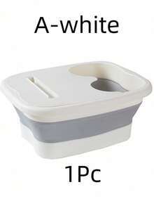 SHEIN 1 Piece Foldable Foot Soaking Bucket, Home Use, Simple Massage, Wellness, Foot Bath Basin, Over Knee, With Cover, Keeps Warm, Light Weight, Space Saving - Multicolor - View 16