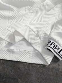 Manfinity CasualCool Men's Letter Print Long Sleeve Sweatshirt And Sweatpants Set, Fall Clothes - White - View 7