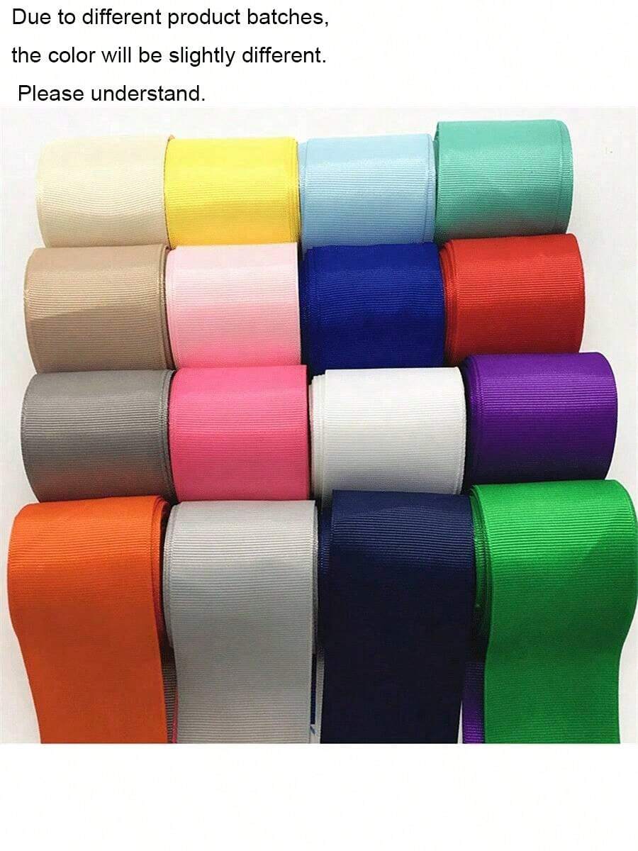 1pc 5yards 5cm Grosgrain Ribbon Polyester Ribbon For Christmas Wedding Decoration DIY Gift Wrapping - Pick Colors - View 1