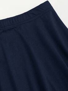 Franclia Women's Elegant Long Sleeve Knit 2 Pieces Set, Autumn/Winter - Navy Blue - View 5