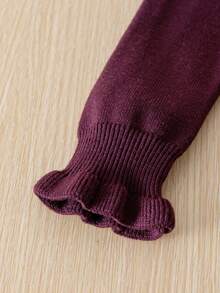 فستان بنات رضع جديد خريف/شتاء 2025، فستان أميرة مُحبك بزهور ثلاثية الأبعاد، مناسب للربيع والخريف والشتاء، للارتداء اليومي، حفلات العائلة، رحلات الخارجية، اللعب الداخلي والخارجي - بني - مشاهدة 4